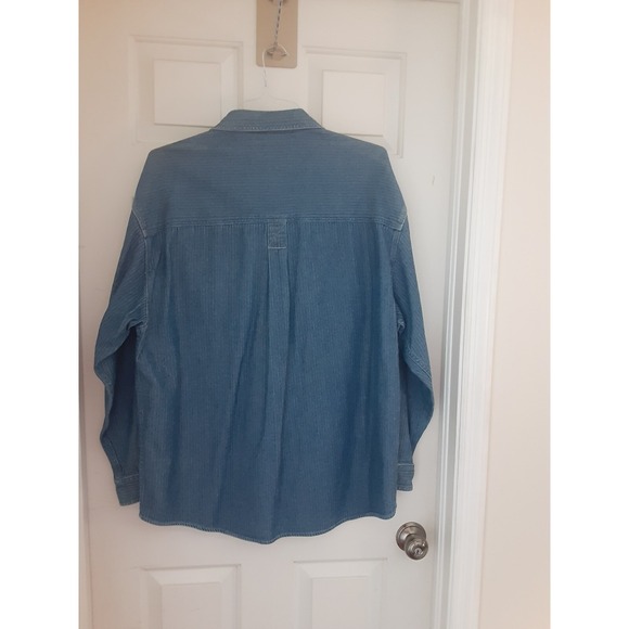 Aeropostale Men's Blue Two Tone Denim Shacket Size XL - Picture 5 of 5